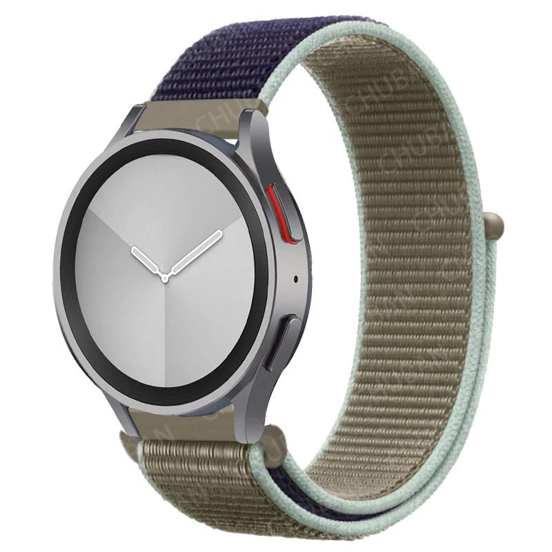 Nylon Loop Band For Samsung Galaxy Watch 6/5/pro/4/Classic/active 2 43-47-44mm 20mm/22mm Sport Bracelet Huawei Gt 4/2/e/3 Strap