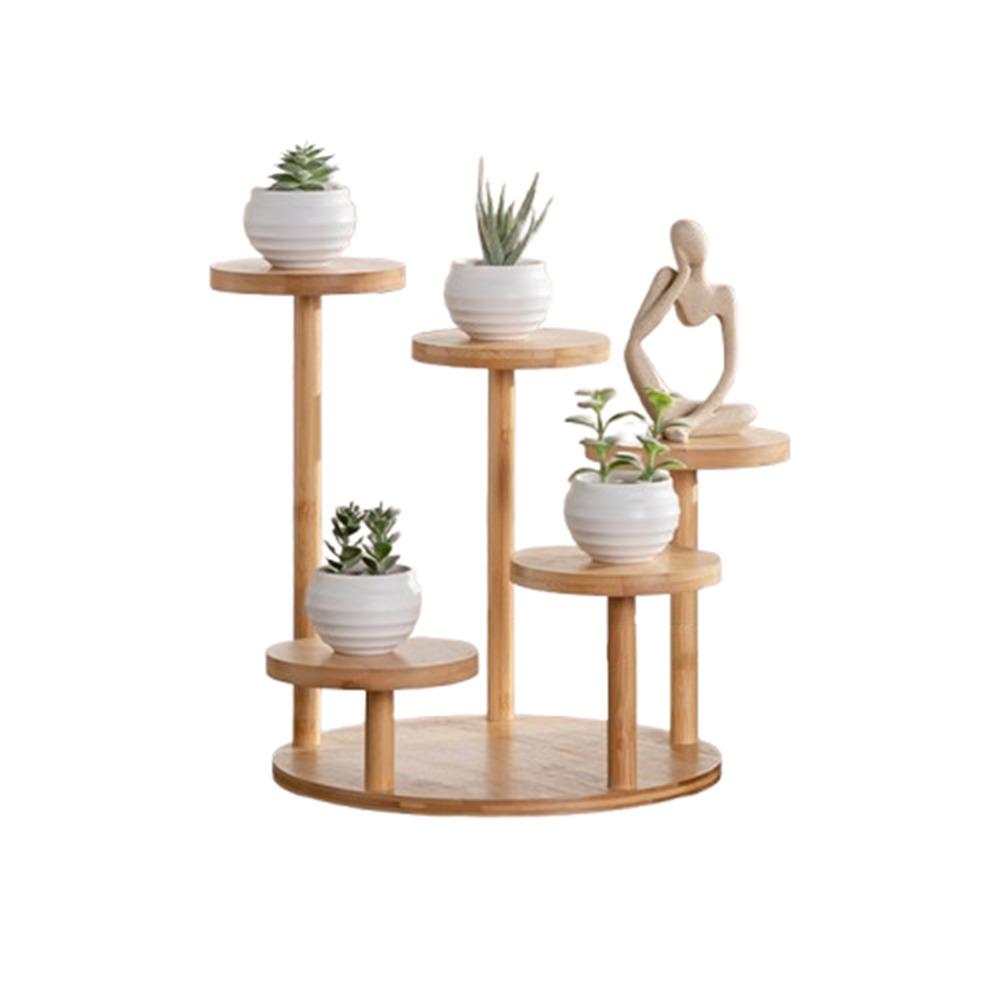 Tree Branch Shape Succulents Bonsai Organizer Bamboo Shelf Desktop Plants Stand for Window