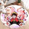 Ковер круглый с изображением Манки Д. Луффи из One Piece, ковер для гостиной, спальни, дивана, игровой комнаты, нескользящий коврик