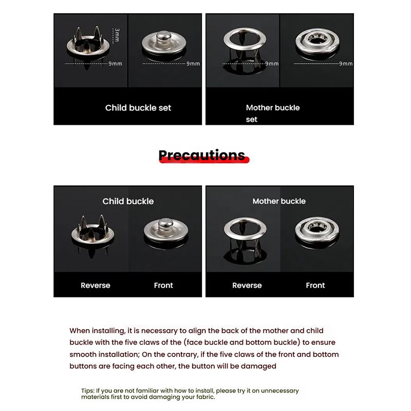 Safety Eye Needle Tool for Plush Animals Assisted Connection Supplies Five-Pronged Buckle Installation Tool Hidden Button New