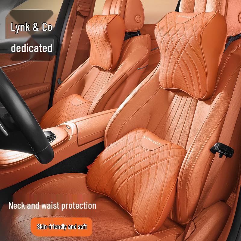 Автоаксессуары Lynk & Co 08: Подголовник, Подушка для шеи, Поясничная поддержка, Спинка, Декор интерьера