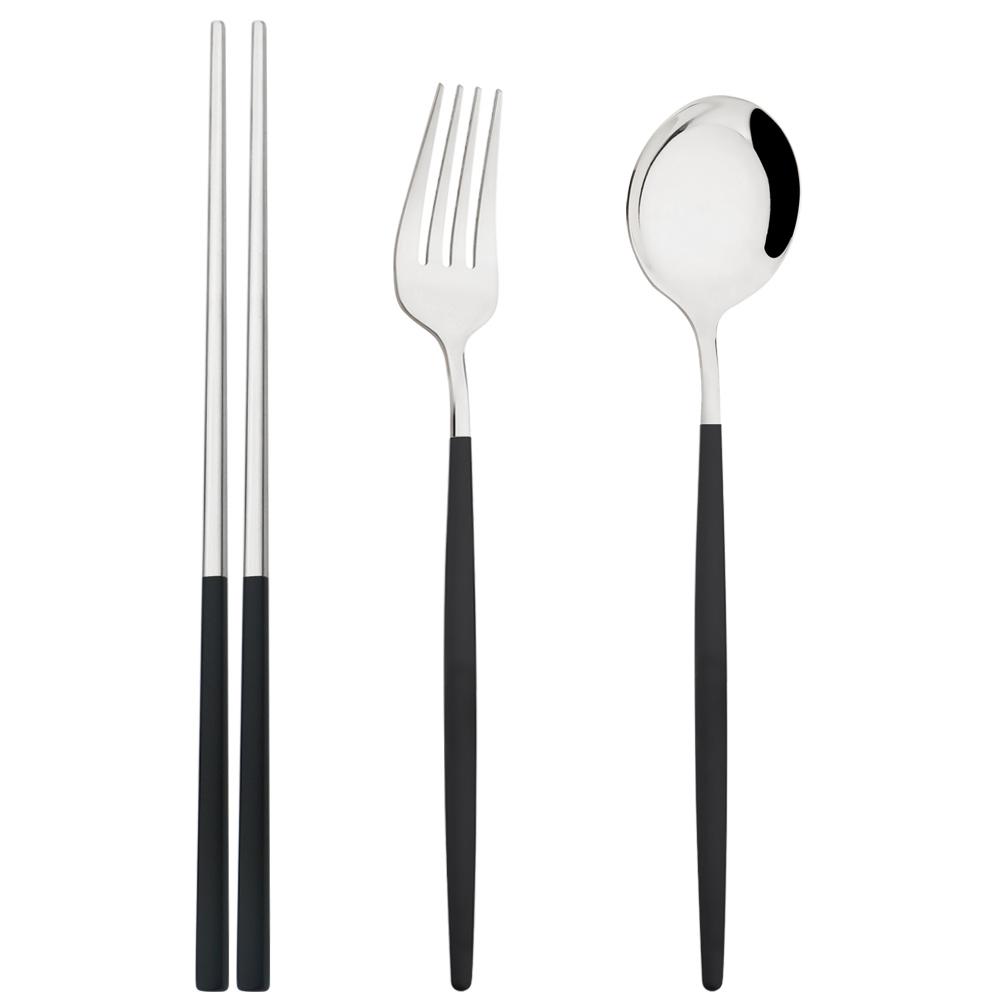 Зеркало, ложка, вилка, палочки для еды, набор посуды, 3 шт., столовая посуда из нержавеющей стали, золотой западный набор столовых приборов, кухонные принадлежности для ужина