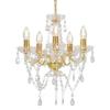 VidaXL Chandelier with Crystal Beads Round Pendant Lamp Ceiling Light Luminaire Interior Lighting Living Room Living Room 281602