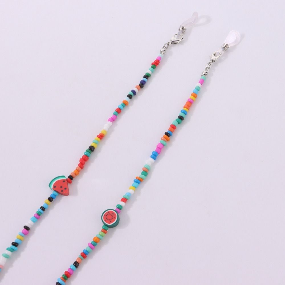 Цепочки для солнцезащитных очков в стиле бохо, металлическая цепочка, шнурок для очков, разноцветные бусины, цепочка для очков для женщин