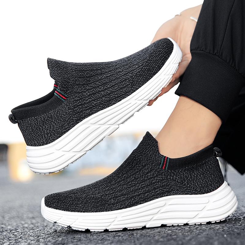 Мужская модная дышащая легкая летная тканая обувь большого размера, походная обувь, носки для фитнеса, спортивная обувь и обувь для отдыха