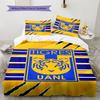 Tigres UANL Pattern Bedding Set Quilt Cover Pillowcase Home Decor Gift (1 * duvet cover + 2 * pillowcase, without core)