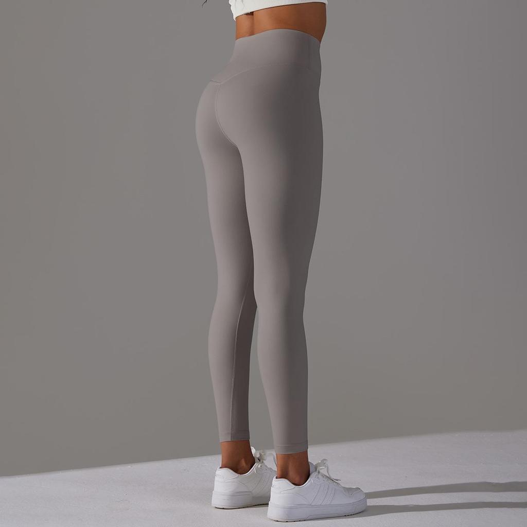 Бесшовные Капри для йоги с высокой посадкой, телесные, дышащие