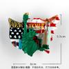 3D-наклейка на холодильник США, коллекция сувениров для путешествий, магниты на холодильник Нью-Йорка, Таймс-сквер, Статуя Свободы, форма