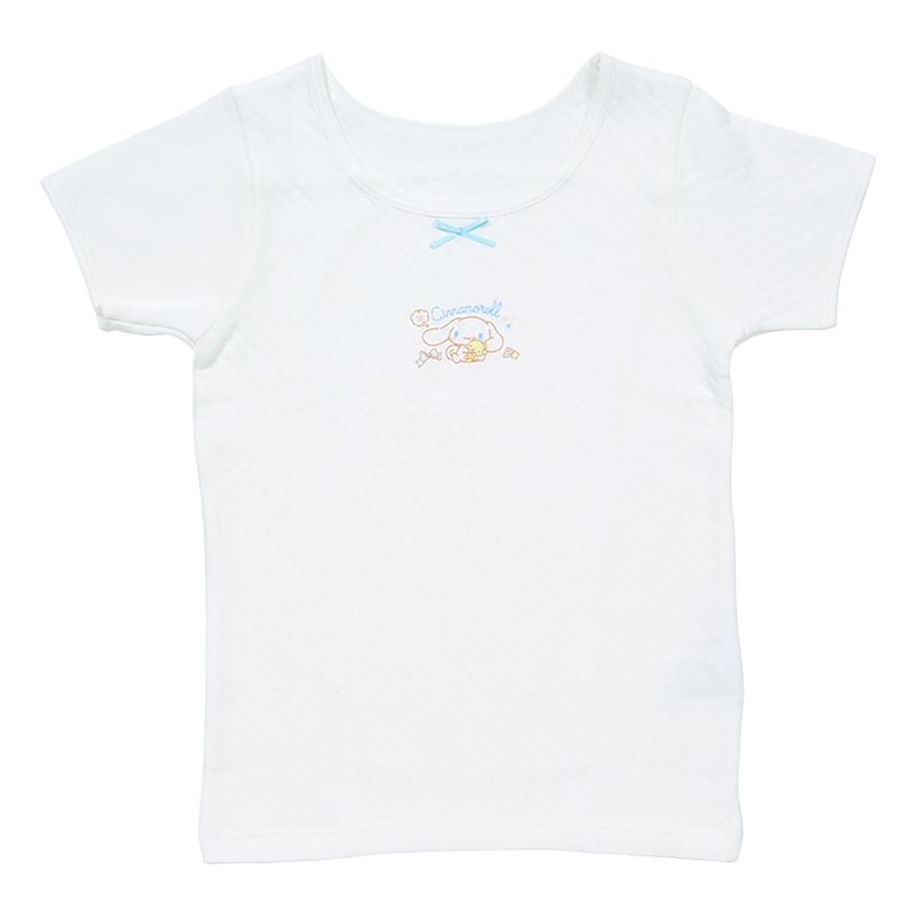 Детское стеганое белье с коротким рукавом, комплект из 2 шт., Cinnamoroll, 140 см, хлопок с именем, 2 узора для детей 227391 [Sanrio]