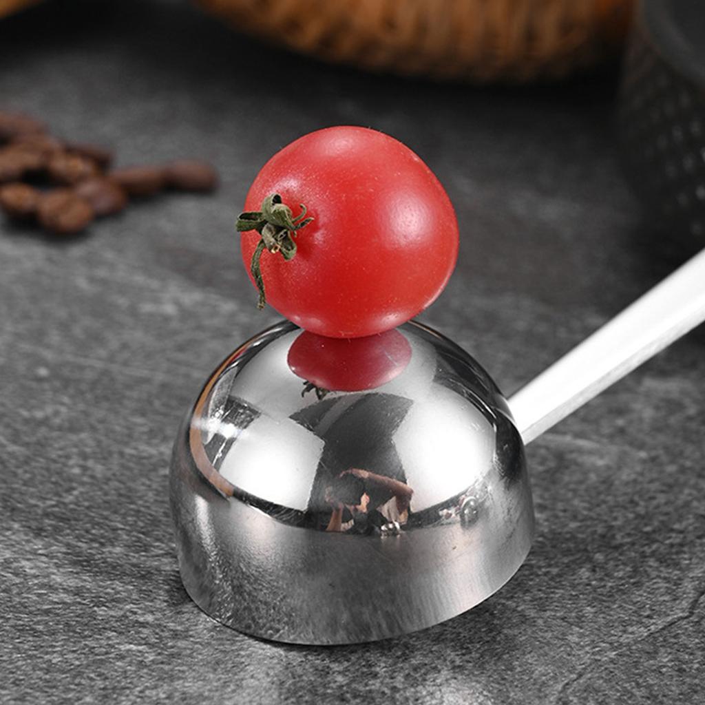 2PCS 304Stainless Steel Tablespoon Measuring Spoon with Long Handle Measuring Utensils for Grinding Coffee and Baking