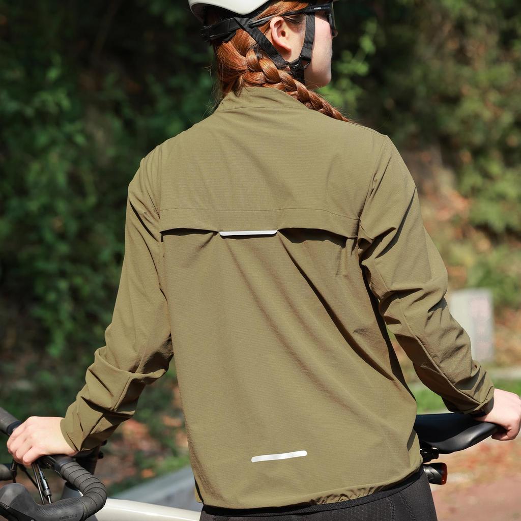 Wosawe Мужская и женская куртка для шоссейного горного велосипеда, ветрозащитная, водонепроницаемая, дышащая, солнцезащитная, светоотражающая, для ночного бега, для велоспорта, ветрозащитная куртка