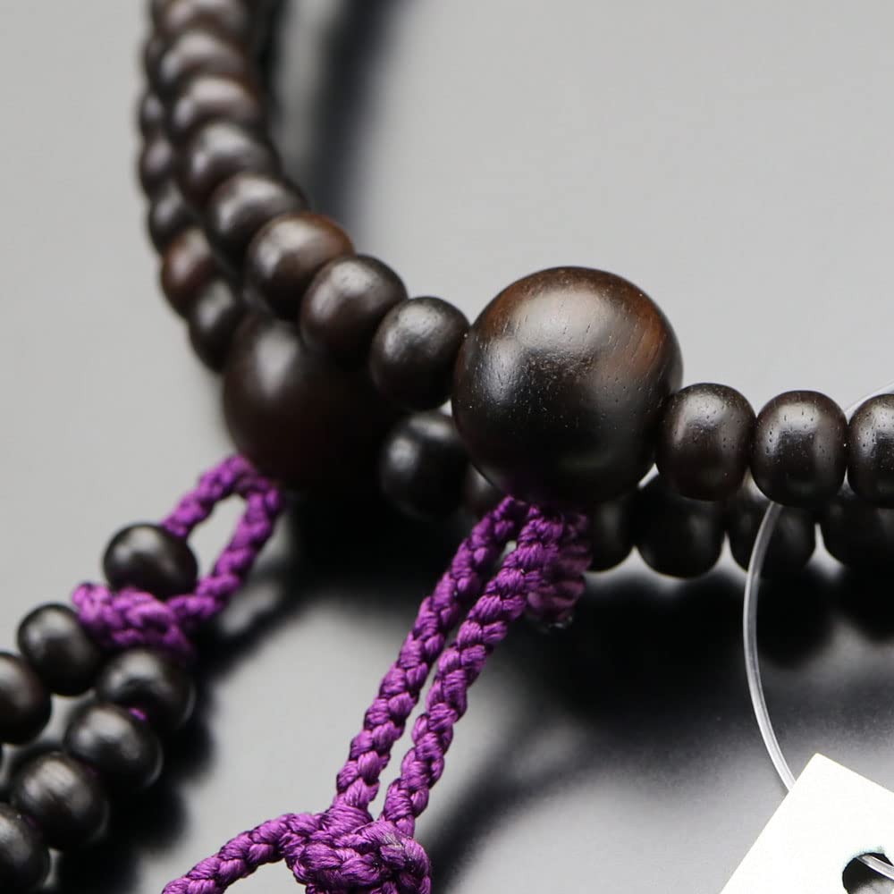 Нитирэн буддийские четки для женщин 8 размер полосатые эбеновые санскритские четки тэнбоу четки Киото Киото 108 бусин 8 размер деревянный лотос