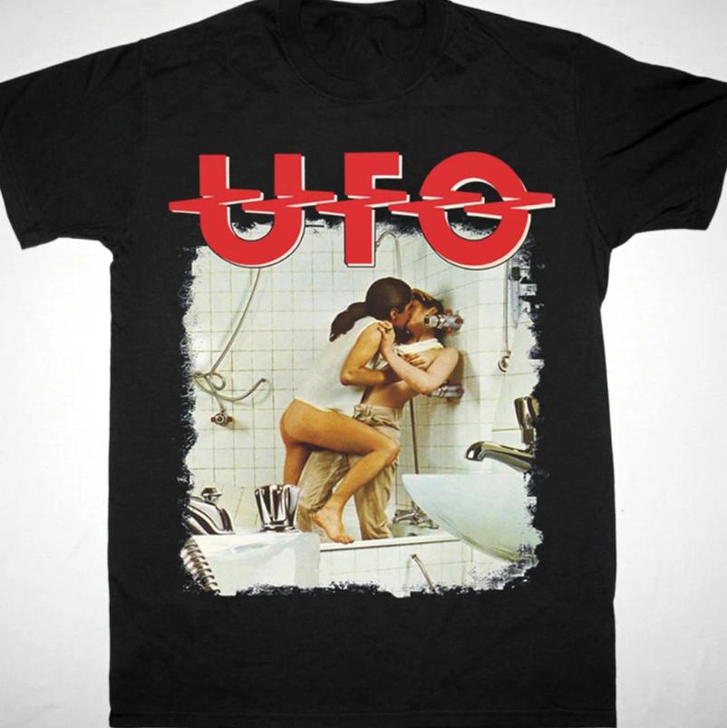 UFO band HOT NEW black T-shirt Short sleeve All sizes S-5XL