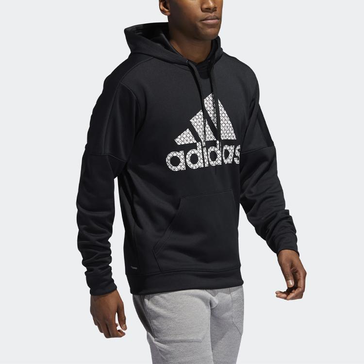 adidas Толстовки Мужские Черные С Капюшоном Умеренный Обычный FR8272