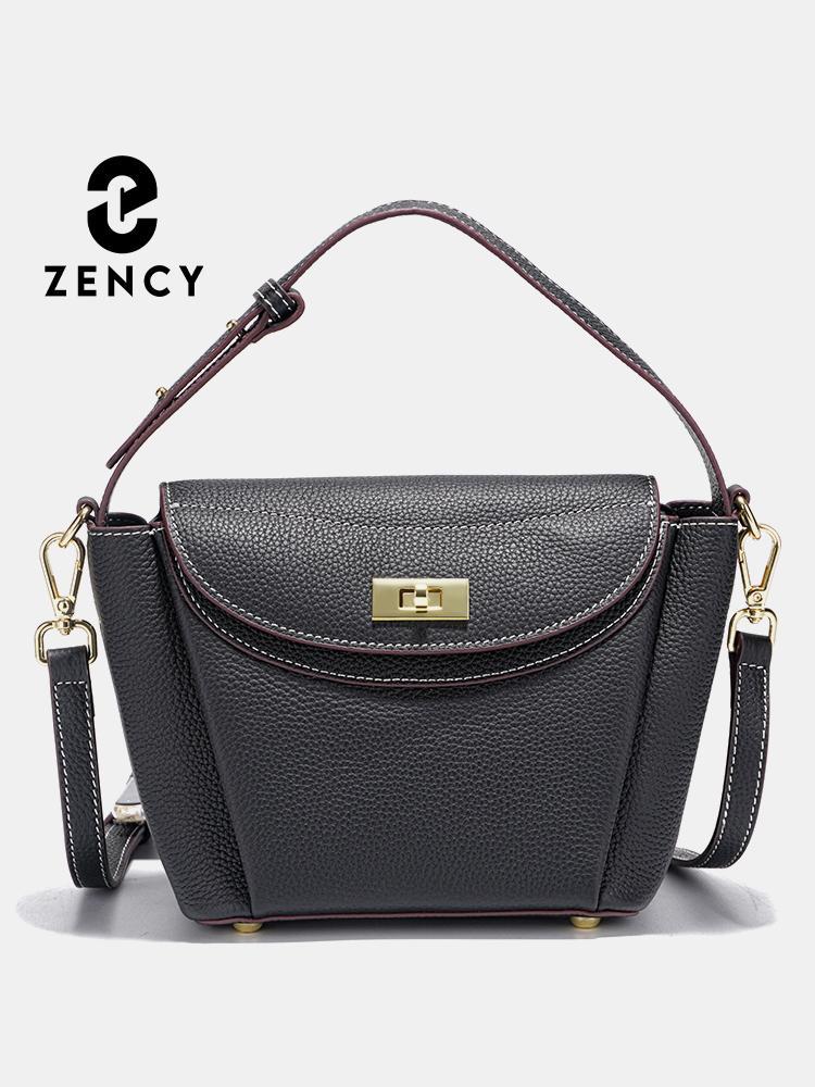 Сумка-тоут Zency Luxury из натуральной кожи для женщин, повседневная, элегантная, для поездок на работу