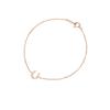 Canal 4C Silver Bracelet 152234131001 In Pink Gold