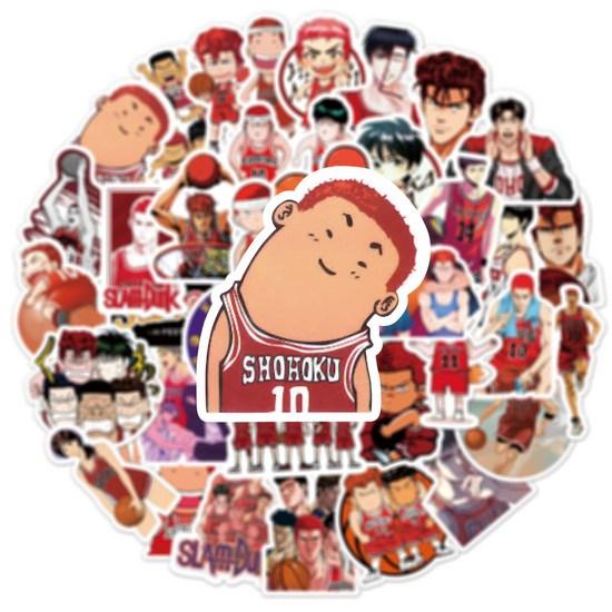 Наклейки с персонажами Slam Dunk 50 шт.