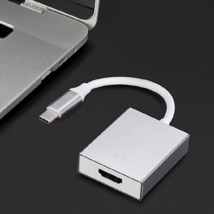Адаптер USB C на HDMI 4K Алюминиевый дизайн Для смартфона, планшета, ноутбука, телевизора, монитора Разъемы Plug and Play