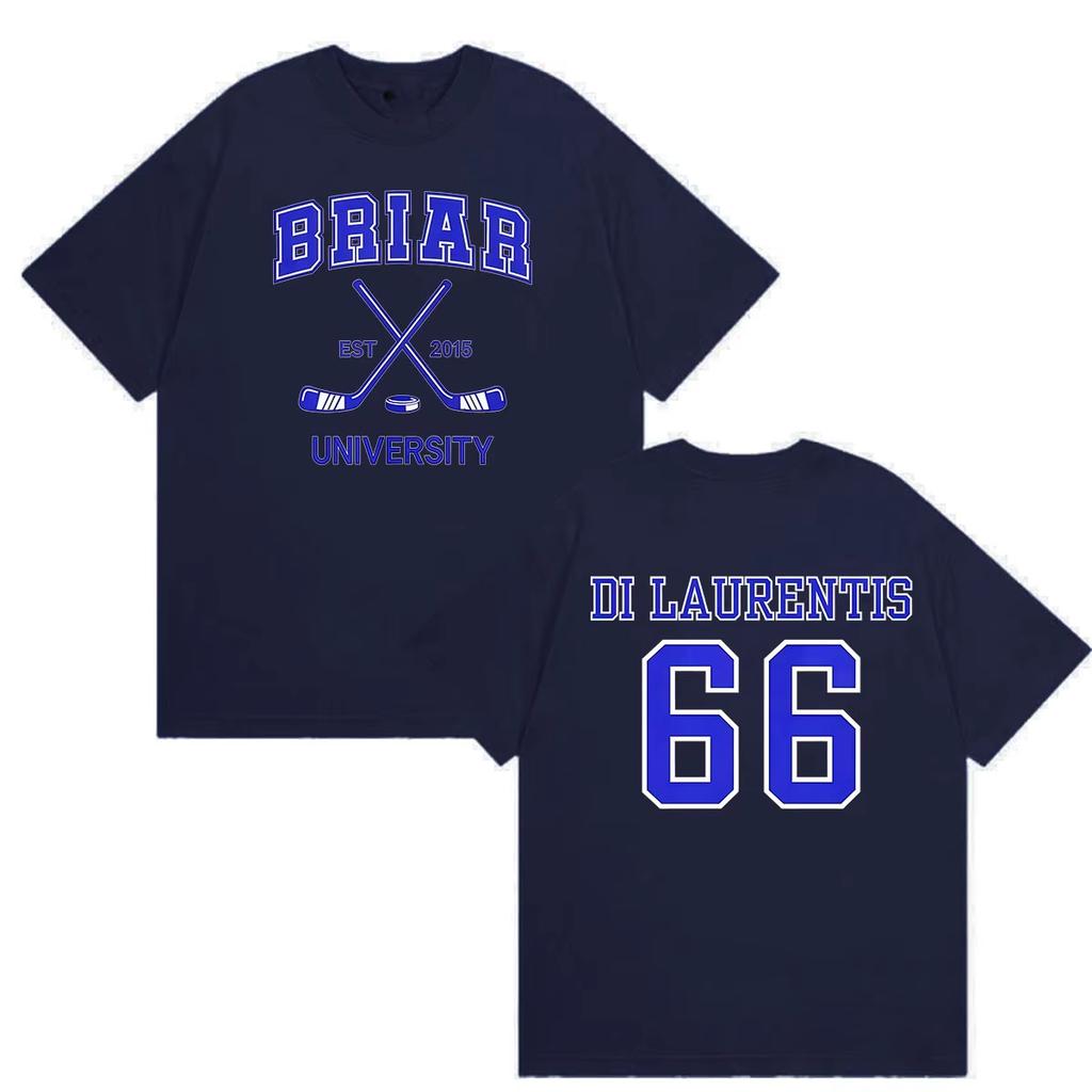 Briar Hockey Graham 44 T Shirts Briar University Off Campus Tv Series Tshirt Unisex Unisex Clothing High Quality Pure Cotton Tees