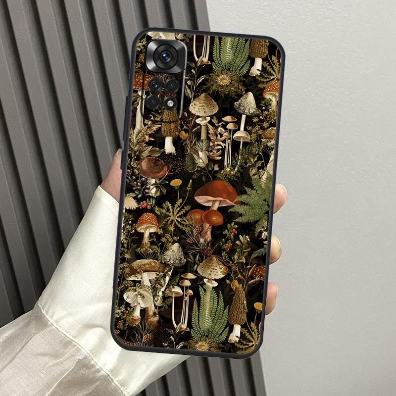 Чехол "Лес грибов" для Xiaomi Redmi Note 10 Pro Note 11 8 9 12 Pro 11S 10S 8T Redmi 10C 12C 9C 9T
