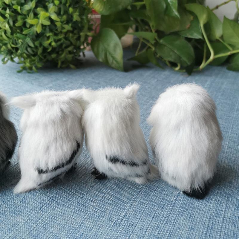 Home Decor Artificial Fur Toy Plush Toys Simulated Owl Model Owl Static Model Gift for Kids