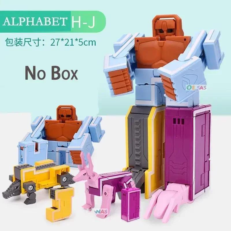 26 букв A-Z Алфавит Животное Динозавр Воин Деформация Экшн-фигурки Трансформация Робот Игрушки Для Детей Подарок Бринкедос