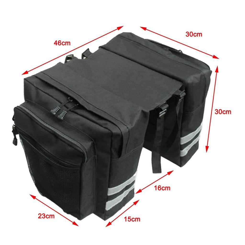 Bicycle rear shelf side bag waterproof mountain bike backpack double pack backpack saddle bag bicycle travel luggage rack rear tailstock storage wear