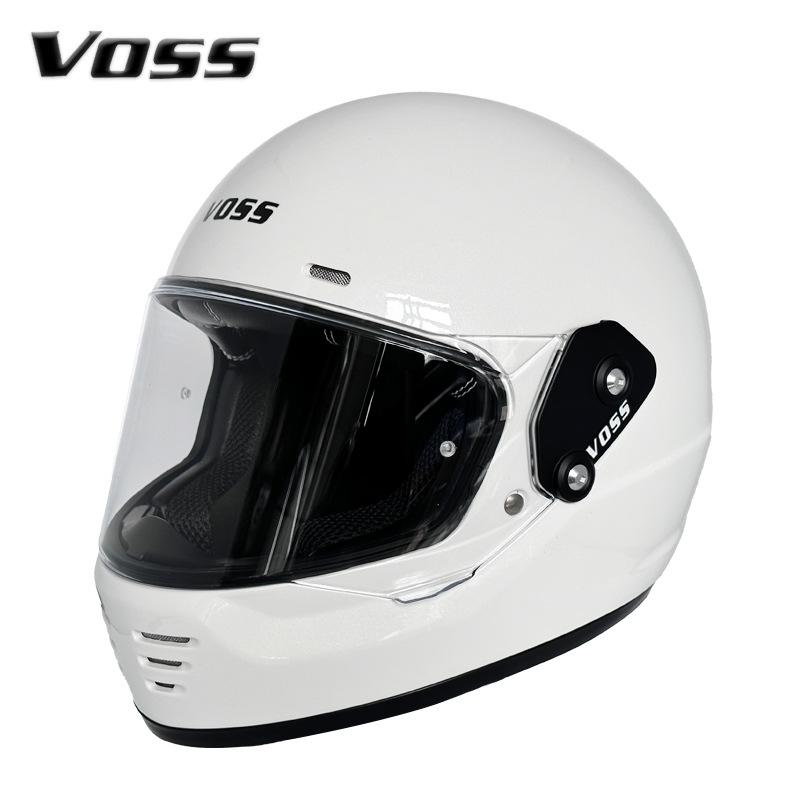 VOSS Vintage Full Helmet Cruise Motorcycle Шлем Мужской Harley Мотоциклетный Защитный Шлем Женский Мотоциклист China-Chic Anti Fog 3C Сертификация