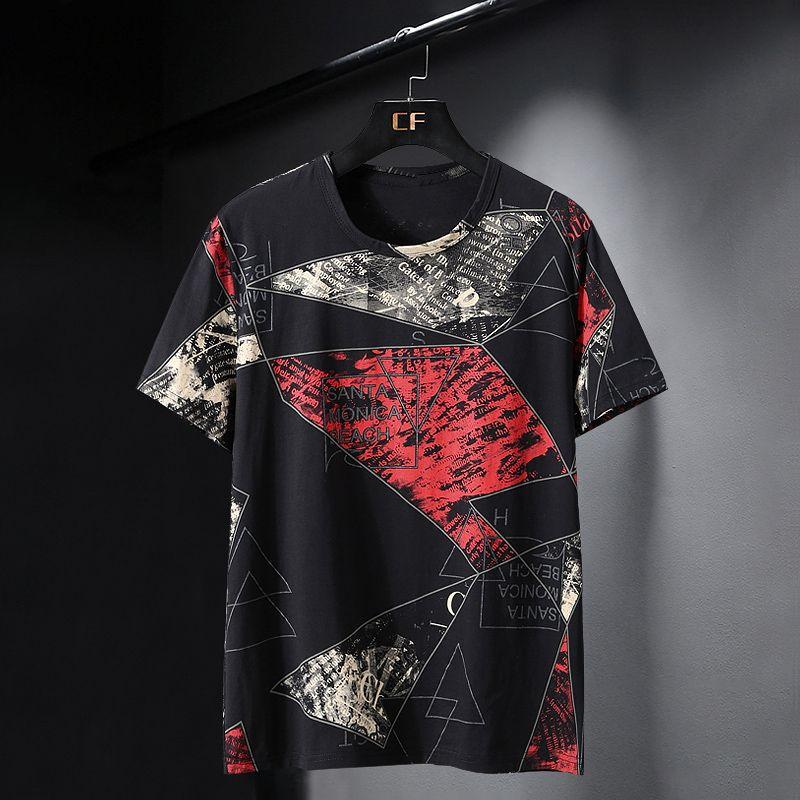 Letters Tees Mens Summer T Shirts Men Streetwear 3D Print T Shirt Fashion O Neck Short Sleeve Tops