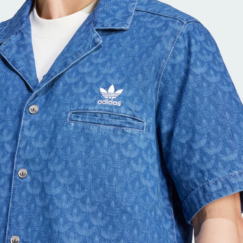New Adidas Denim Monogram Shirt IX6731