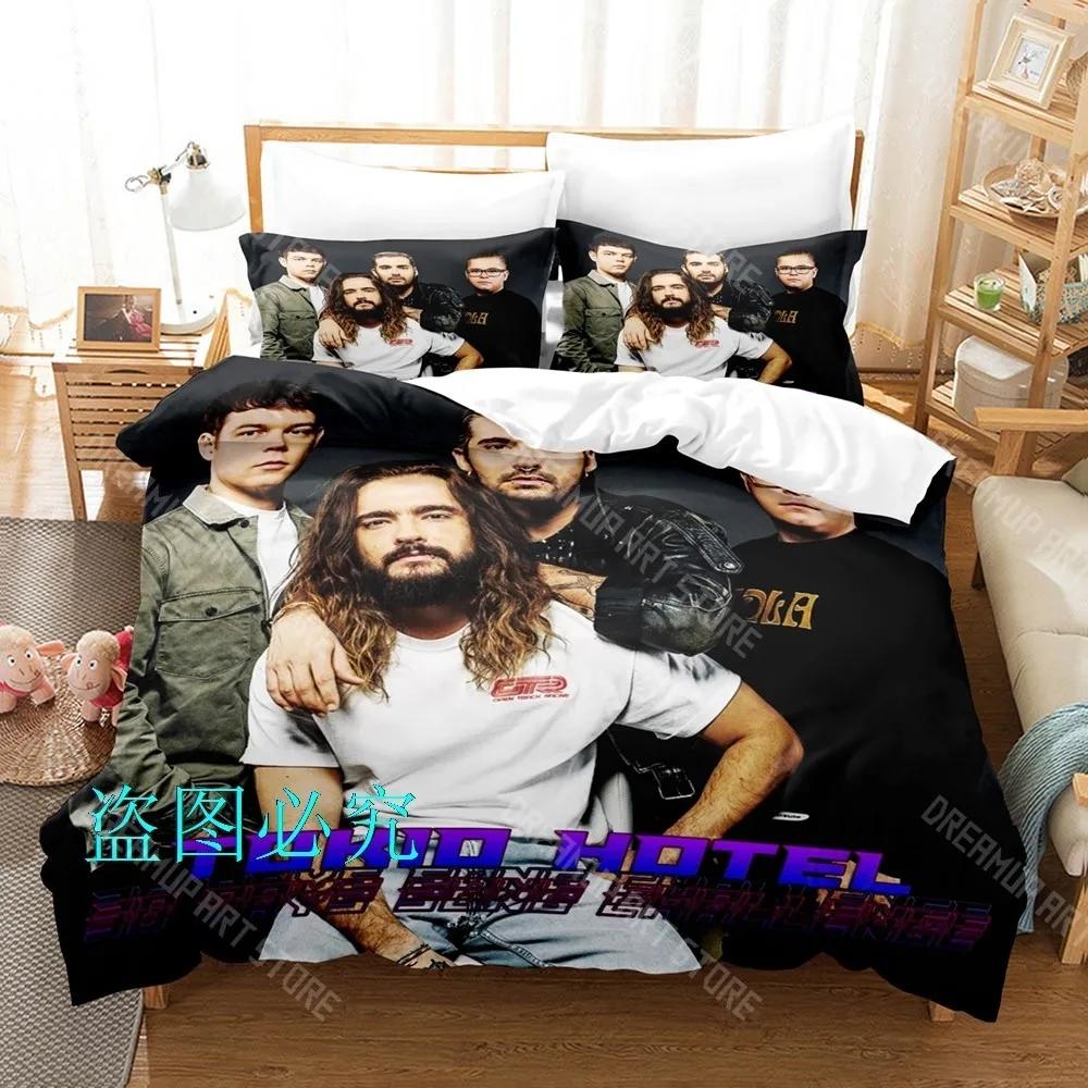 3D Печать Tokio Hotel Комплект постельного белья Односпальный Полуторный Полный Евро Евро-Макси Размер Комплект для кровати Взрослый Детская Спальня Комплекты Пододеяльников