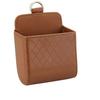 1PC Black Car Storage Bag Suspension Storage Box Leather Storage Box Car Oddments Box Mobile Phone Box Lambskin Texture