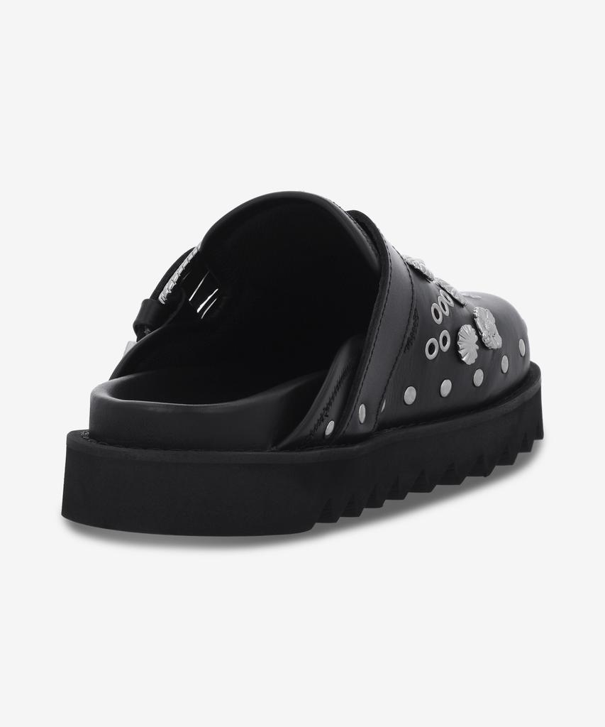 Toga [Toga Pulla] Eyelet Metal Sabo Slide - Black / Aj1058Black