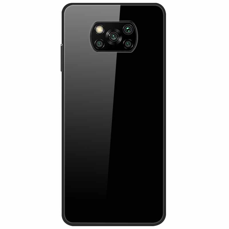 For Poco X3 Pro Case Fashion Cute Tempered Glass Luxury Coque Covers for Xiaomi Poco X3 NFC Cases PocoX3 X 3 Bumper Protector