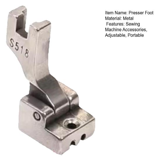 Adjustable Invisible Zipper Presser Foot Heavy Duty Metal Universal Sewing Machine Guide Presser Foot Sewing