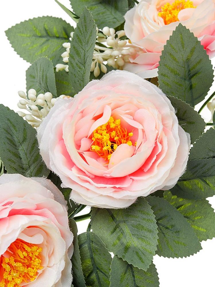 2 шт. искусственных гирлянд из роз 2 м шелковые розы лозы подвесные искусственные цветочные гирлянды для свадебной вечеринки домашний стол сад отель наружные настенные украшения