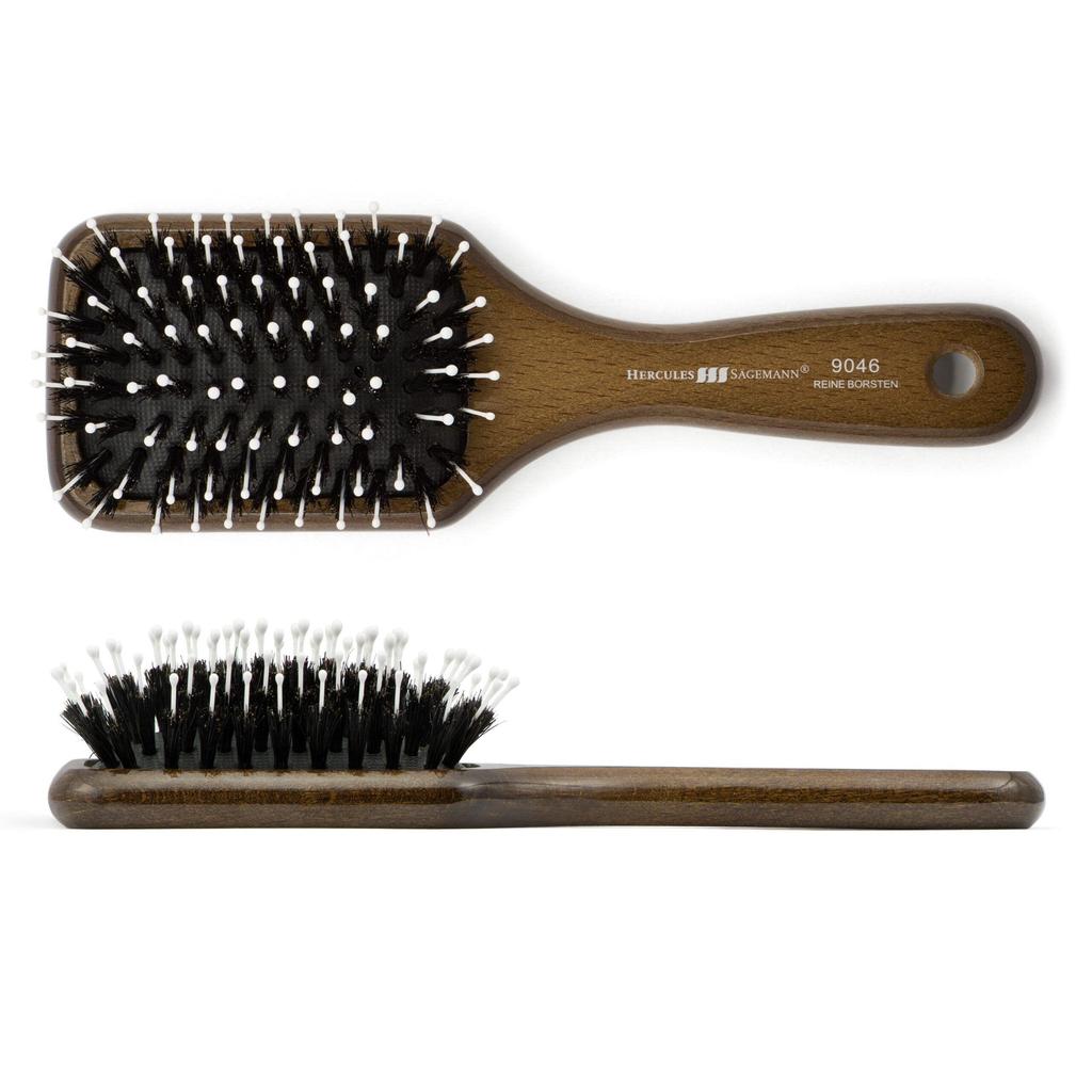 Boar Bristle Paddle Hair Brush 9046