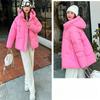BITCED Plus Size Thickened Cotton Coat Women's Fall/Winter A-Line Loose Fit Puffer Jacket Warm Cotton-Lined Hooded Outerwear