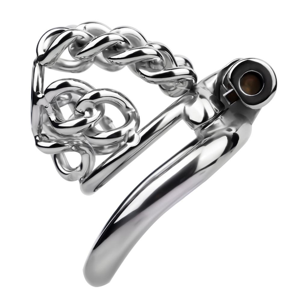 Замок целомудрия из нержавеющей стали, металлический замок целомудрия, клетка для пениса, целомудрие, гей-секс-игрушки, кольцо для члена, уретральное целомудрие, БДСМ