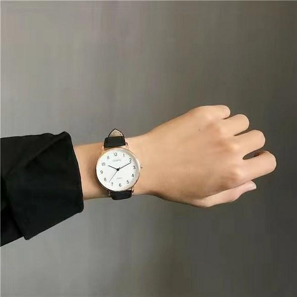 Часы Jinuchoi для пар, классические студенческие кожаные часы для пар 1 + 1, популярные корейские часы