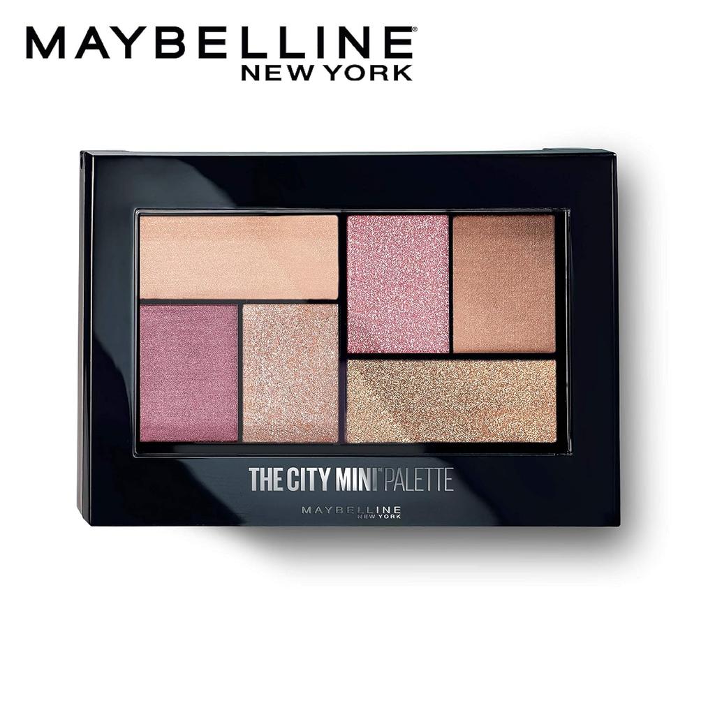 Maybelline Палетка теней для век New York 6 растушевываемых оттенков Полупрозрачное покрытие Мини-палетка Westside Roses 6,4 г