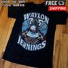 Хлопковая футболка с коротким рукавом Waylon Jennings Черная Унисекс S-5XL VN1737