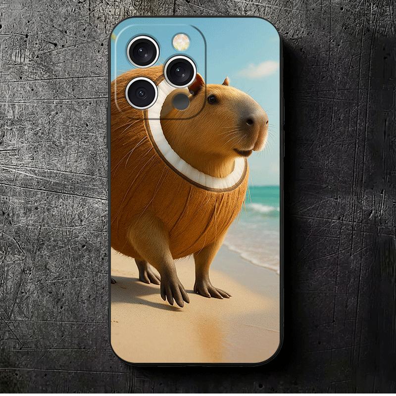 Italian Brainrot Animals Soft Phone Case for iPhone 16 16E 17 Air 15 Pro Max 14 Plus 13 Mini 11 12 7 Black Cover Back Shell