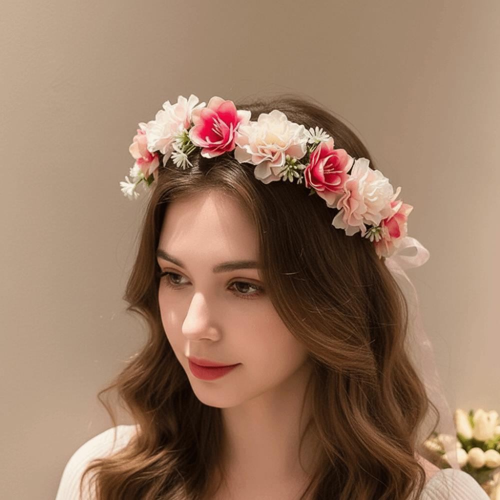 Simulation Flower Simulation Wreath Bohemia Style Wedding Headwear Flower Headband Hair Hoop