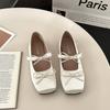 2025 весна и лето мода обувь Doudou универсальные туфли Мэри Джейн удобные женские туфли модные квадратные головки увеличивают внутреннюю высоту туфли на плоской подошве