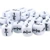 10 Pcs/Set 16*16Mm Fraction Dice White Fractional Number Dices Montessori Educational Kids Math Toys For Children Games Toys
