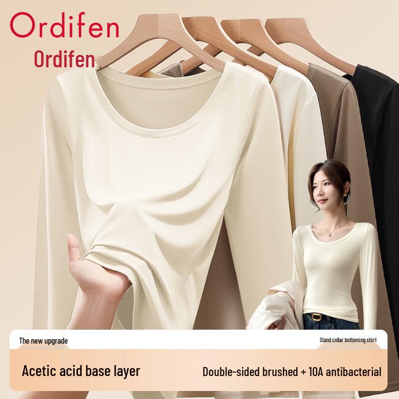 Oudifen 10A Women's Antibacterial Long Sleeve Base Layer T-shirt