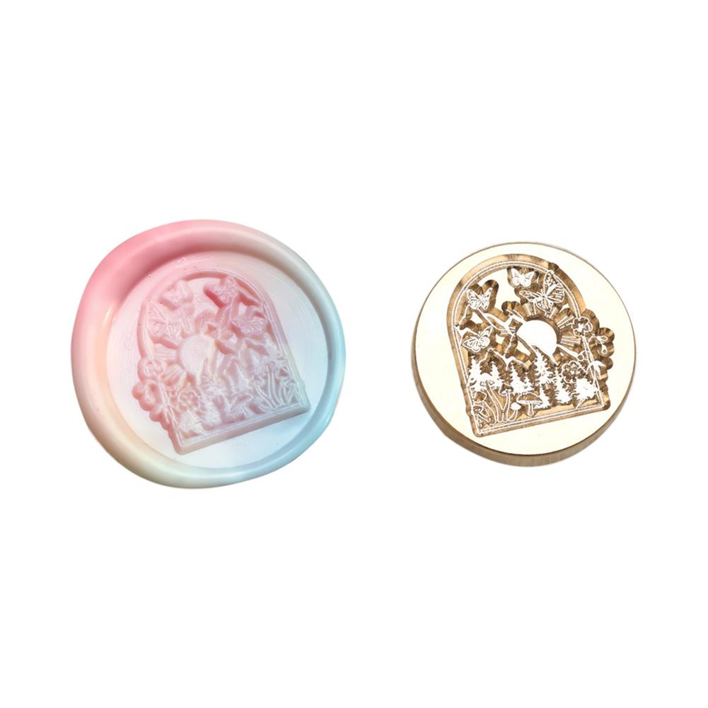 Классический винтажный конверт с медной головкой и восковой головкой для свадебной открытки