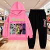 KPop Demon Hunters Print Clothing Children Hoodie 2pcs Set Pants Suit Kids Boys Tracksuit Girls Clothing Sport Tracksuits