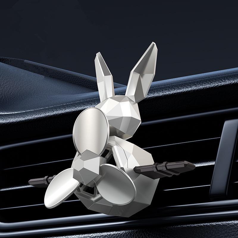 Geometric Rabbit Car Air Freshener Ornament for Air Conditioning Vent